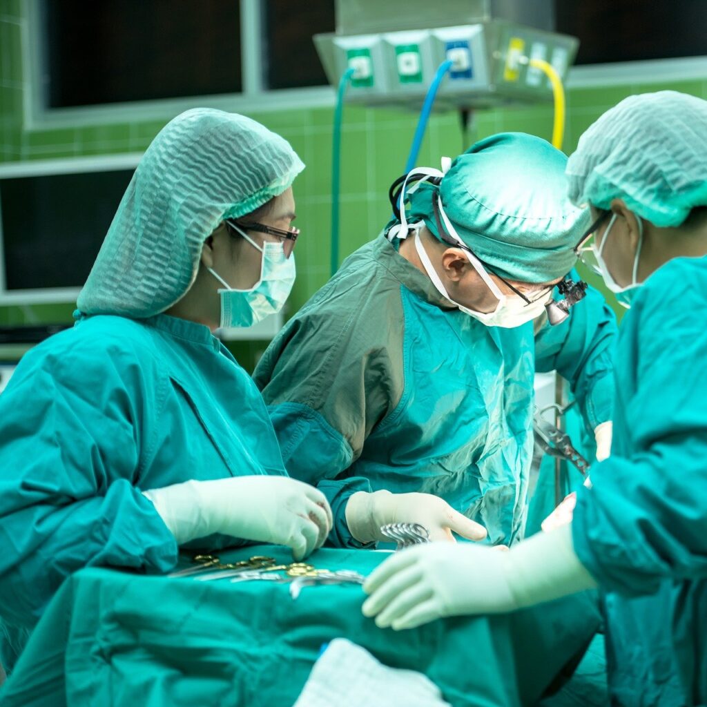 Spine treatment options showing spine surgery as one of the option